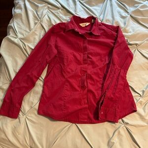 Eddie Bauer Red Button Down Shirt